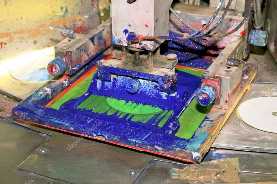 Macchinario per la stampa serigrafica su CD